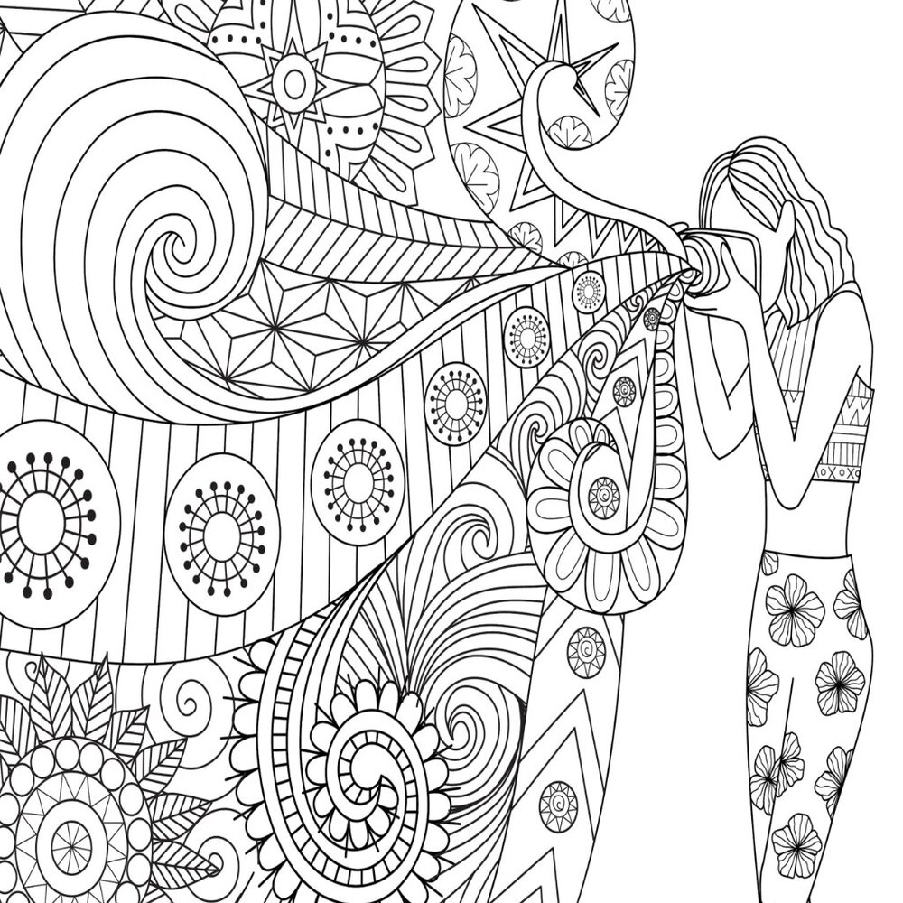 Picture Zentangle Art Coloring Book (25 Images) - Picture 5 of 13